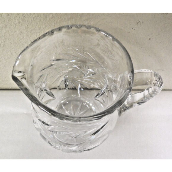 Glass Crystal Pinwheel Pitcher - 7" - Picture 4 of 5